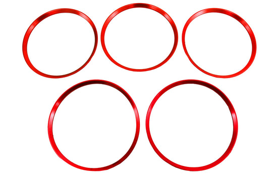 Ring Rahmenbelüftung Rot für Mercedes W176 W246 CLA C117 GLA X156 CarPartsTuning