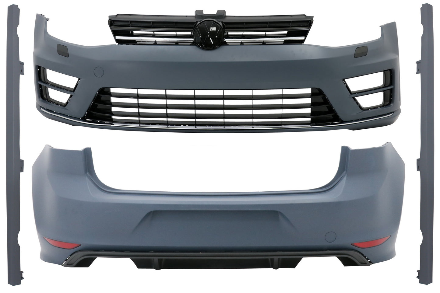 BodyKit Scheinwerfer 3D LED TFL für VW Golf 7 VII 12-17 R Design Stoßstangen- CarPartsTuning