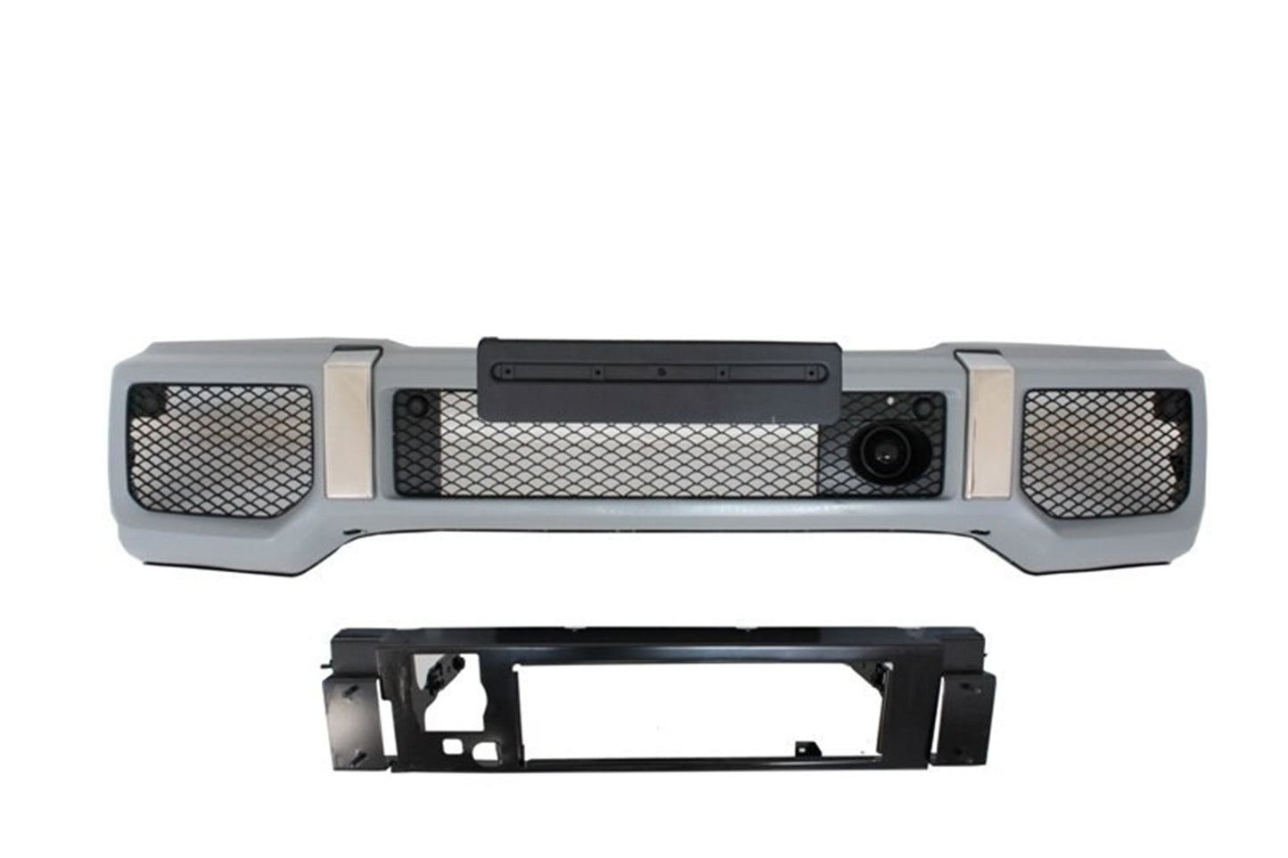 Stoßstange für Mercedes G-Klasse W463 89-17 LED DRL Spoiler Extension G65 Look CarPartsTuning