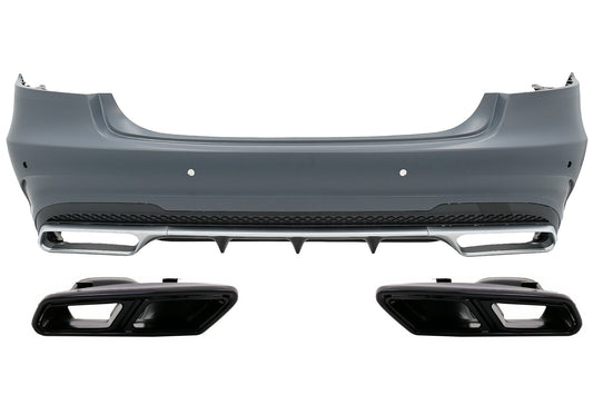 Heckstoßstange für Mercedes W212 E Facelift 13-16 E63 Look Auspuffspitzen CarPartsTuning