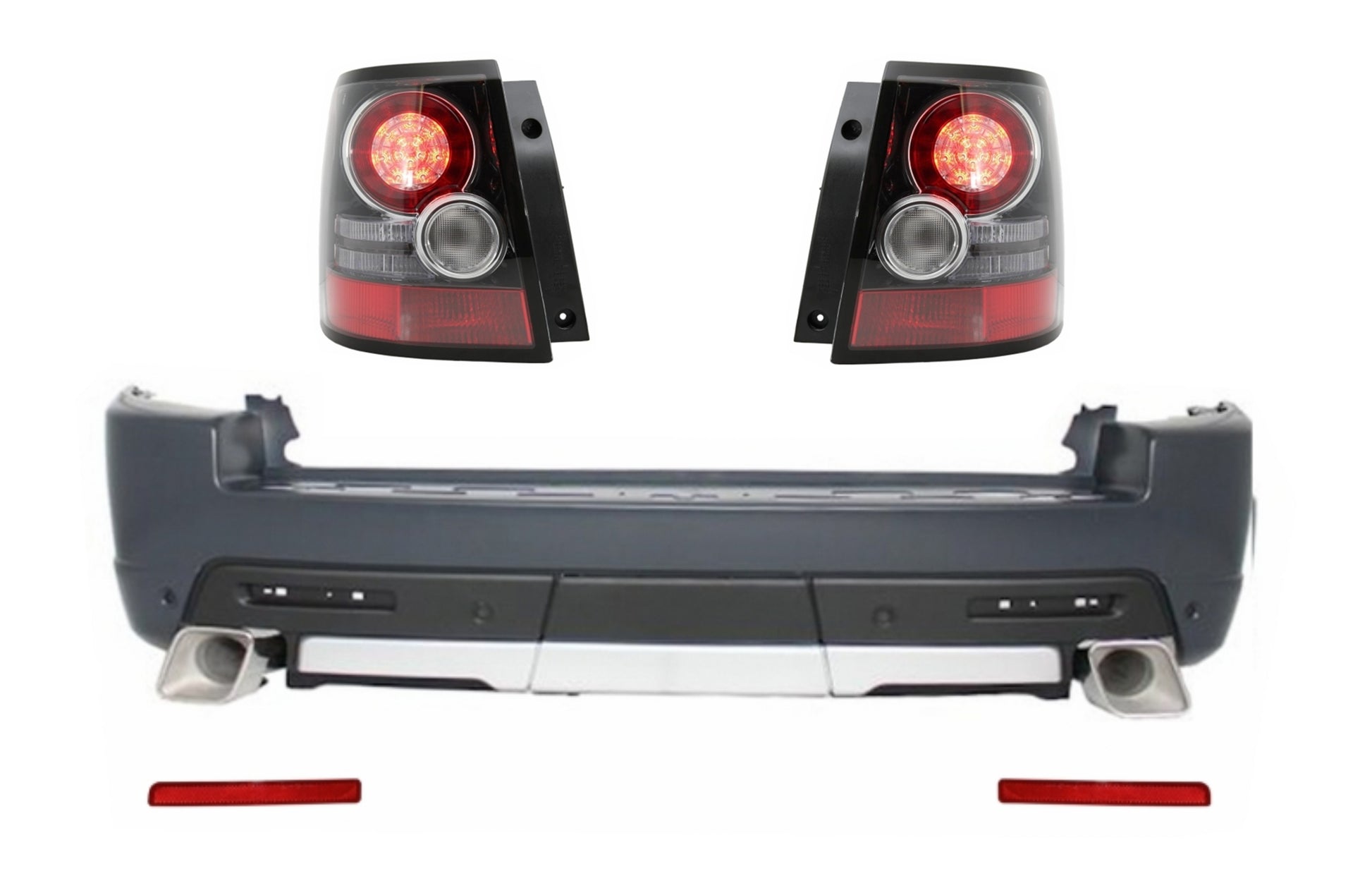Heckstoßstange Mit LED-Rückleuchten Passend Für Land Range Rover Sport L320 (2005-2013) Facelift Autobiography Design KITT