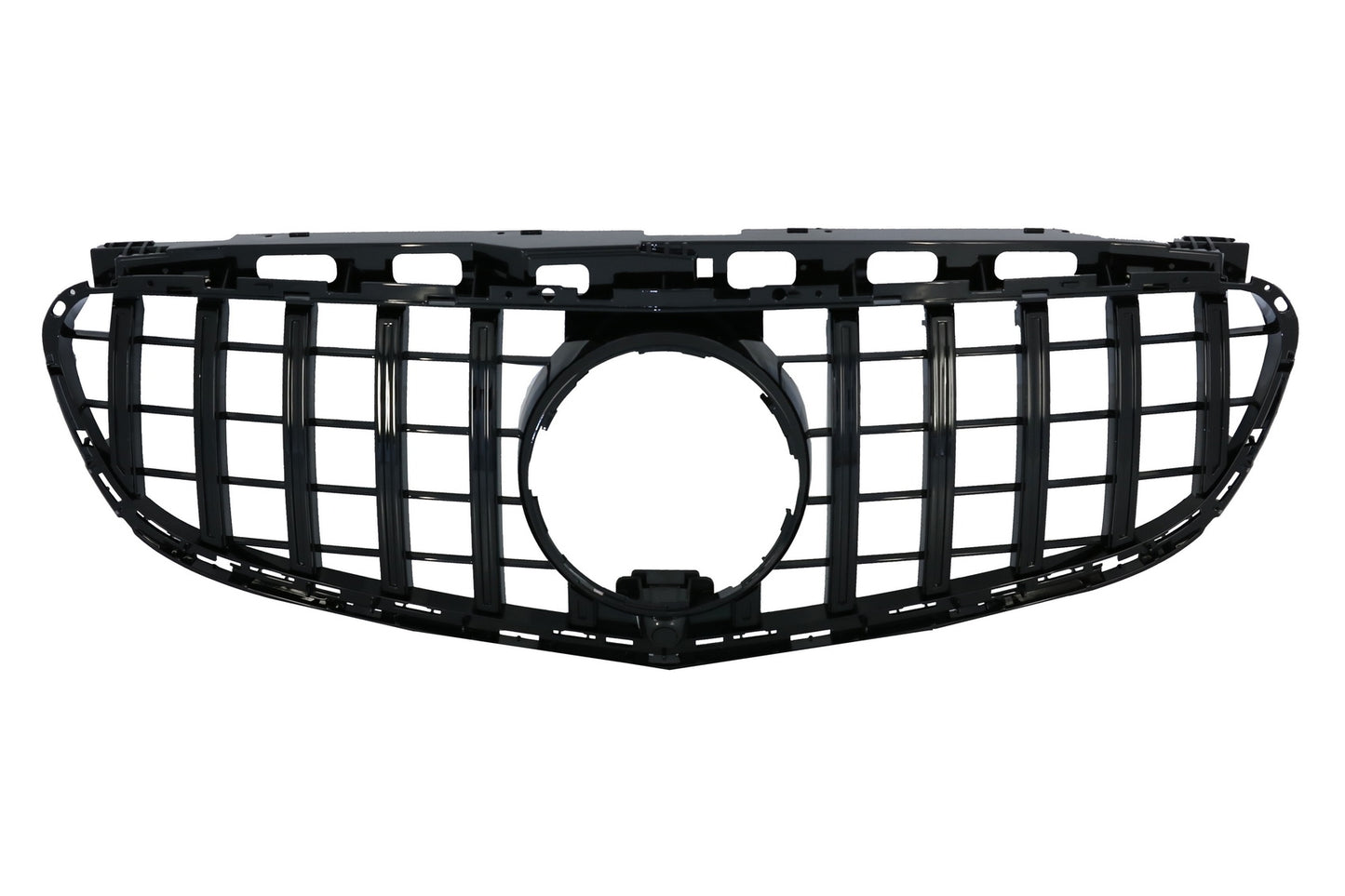 Kühlergrill für Mercedes W212 S212 Facelift 13-16 GT-R Panamericana Look Schwarz CarPartsTuning