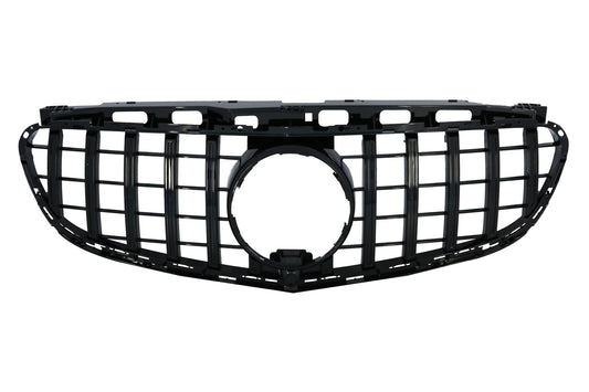Kühlergrill für Mercedes W212 S212 Facelift 13-16 GT-R Panamericana Look Schwarz CarPartsTuning