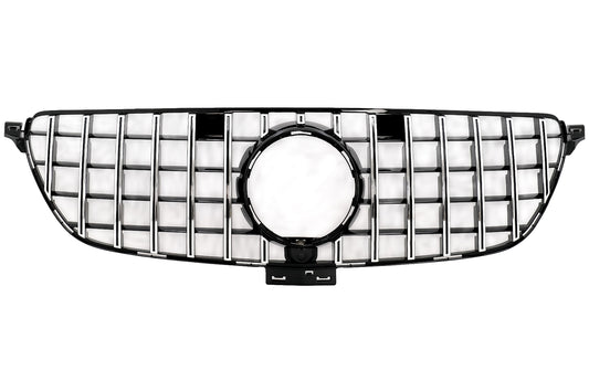 Frontgrill für Mercedes GLE Coupé C292 2015-2018 GT-R Panamericana Look Chrom CarPartsTuning