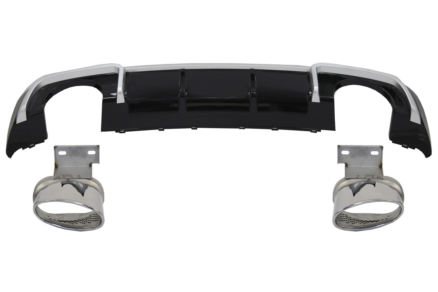 Valance Diffusor & Auspuff-Tipps für Audi A3 8V Sline Facelift 16-19 RS3 Look CarPartsTuning