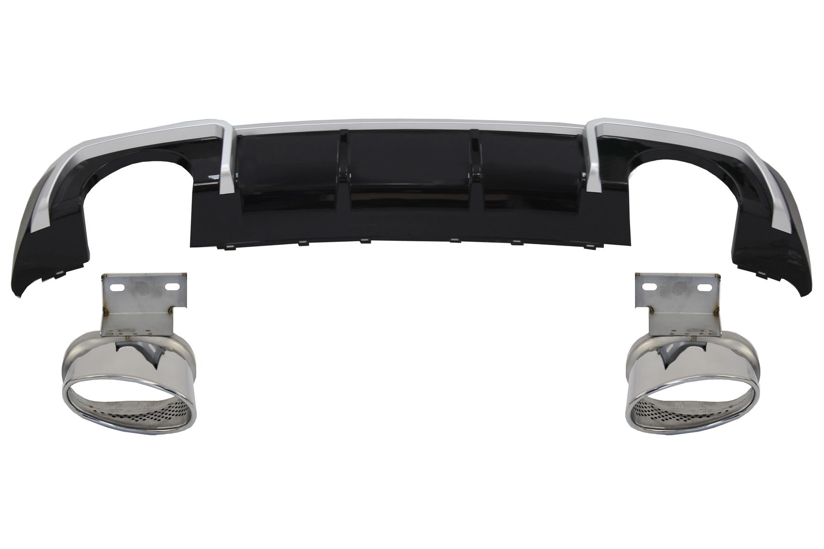 Valance Diffusor & Auspuff-Tipps für Audi A3 8V Sline Facelift 16-19 RS3 Look CarPartsTuning
