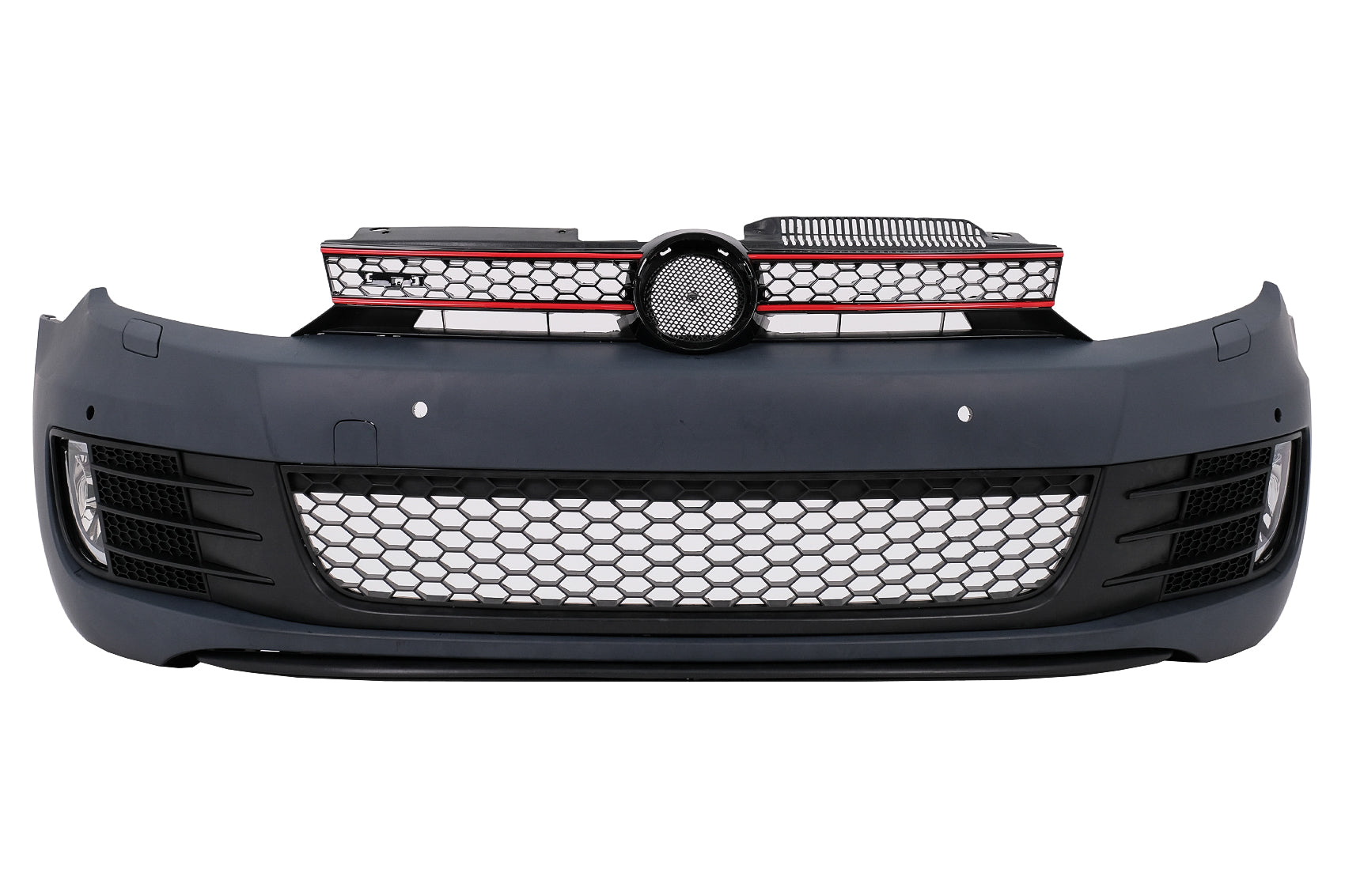 Stoßstange für Golf VI 6 08-13 GTI Look Scheinwerfer LED Fließen Licht Rot RHD Carpartstuning Austria