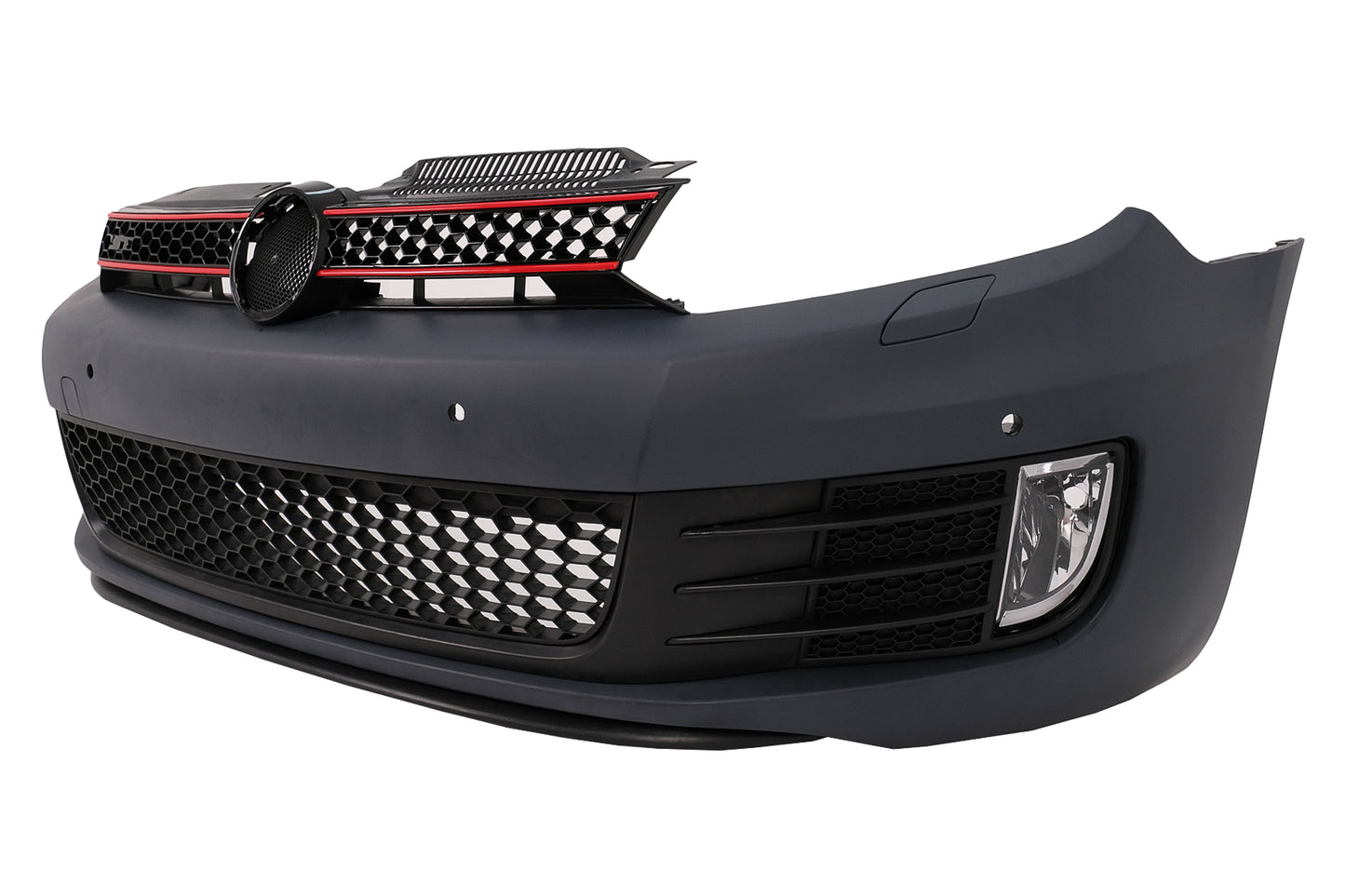 Stoßstange für Golf VI 6 08-13 GTI Look Scheinwerfer LED Fließen Licht Rot RHD Carpartstuning Austria