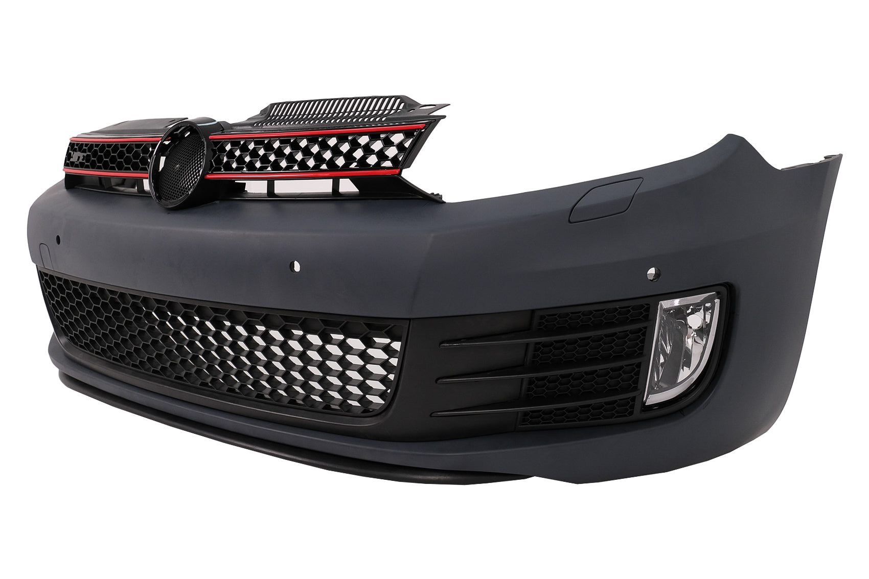 Stoßstange für Golf VI 6 08-13 GTI Look Scheinwerfer LED Fließen Licht Rot RHD Carpartstuning Austria