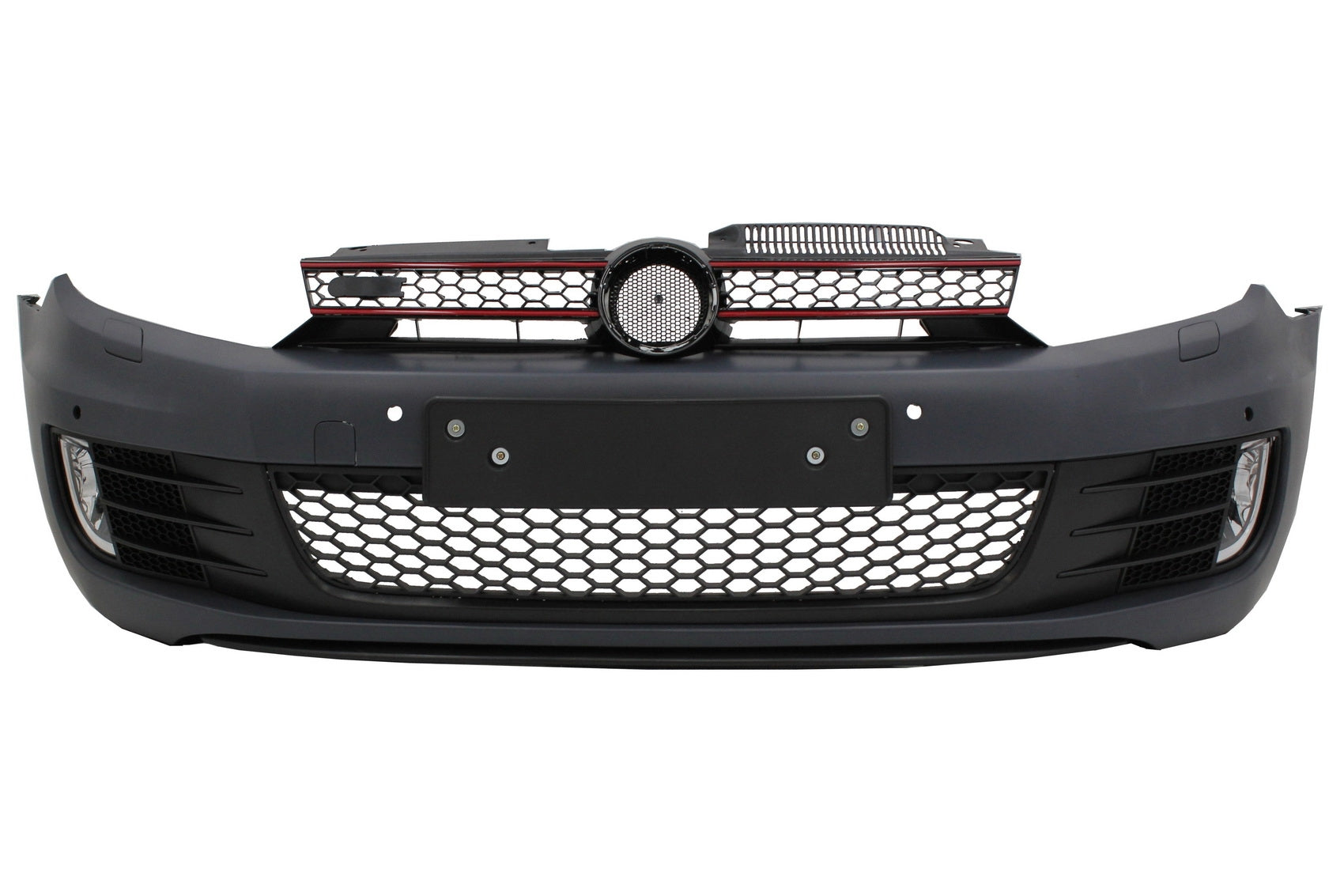 Stoßstange für VW Golf VI 6 08-13 GTI Look Scheinwerfer Upgrade Red LED CarPartsTuning