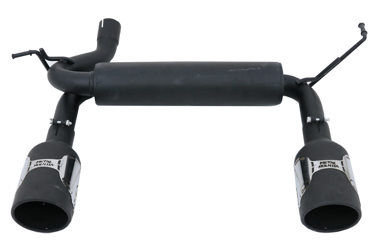 Auspuff Achse Zurück für JEEP Wrangler Rubicon JK Doppelt Metal Mulisha Look CarPartsTuning