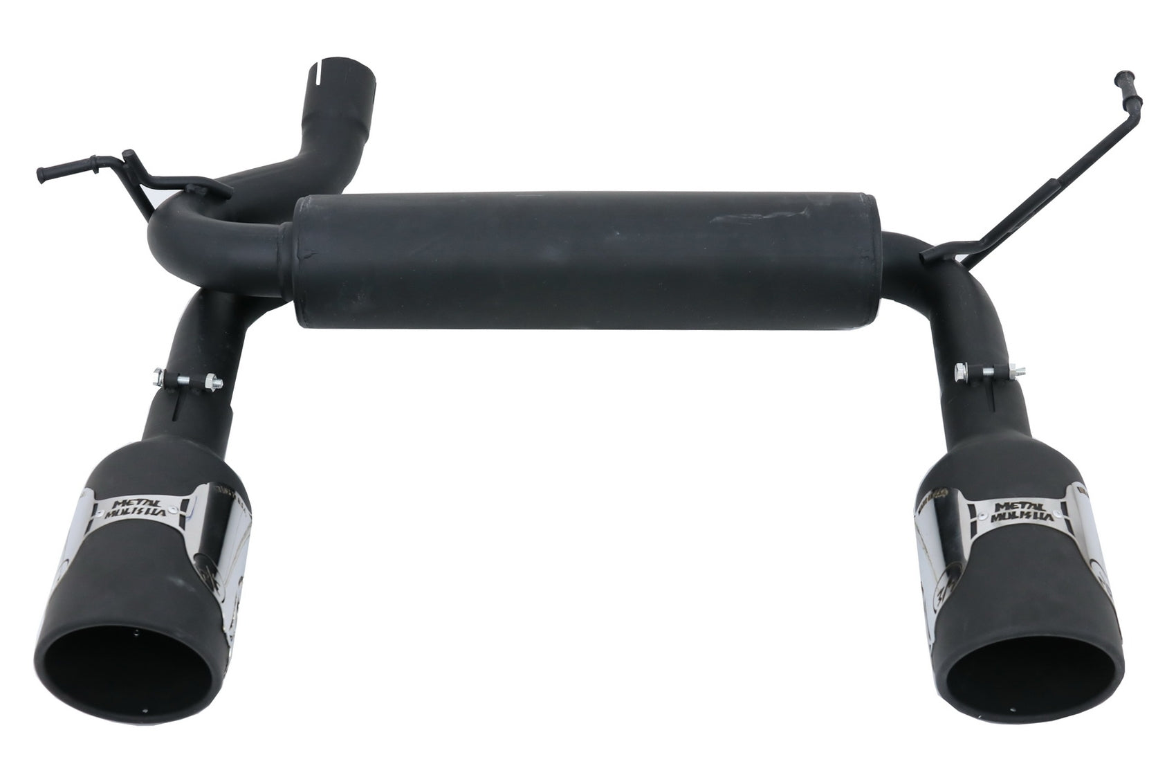 Auspuff Achse Zurück für JEEP Wrangler Rubicon JK Doppelt Metal Mulisha Look CarPartsTuning
