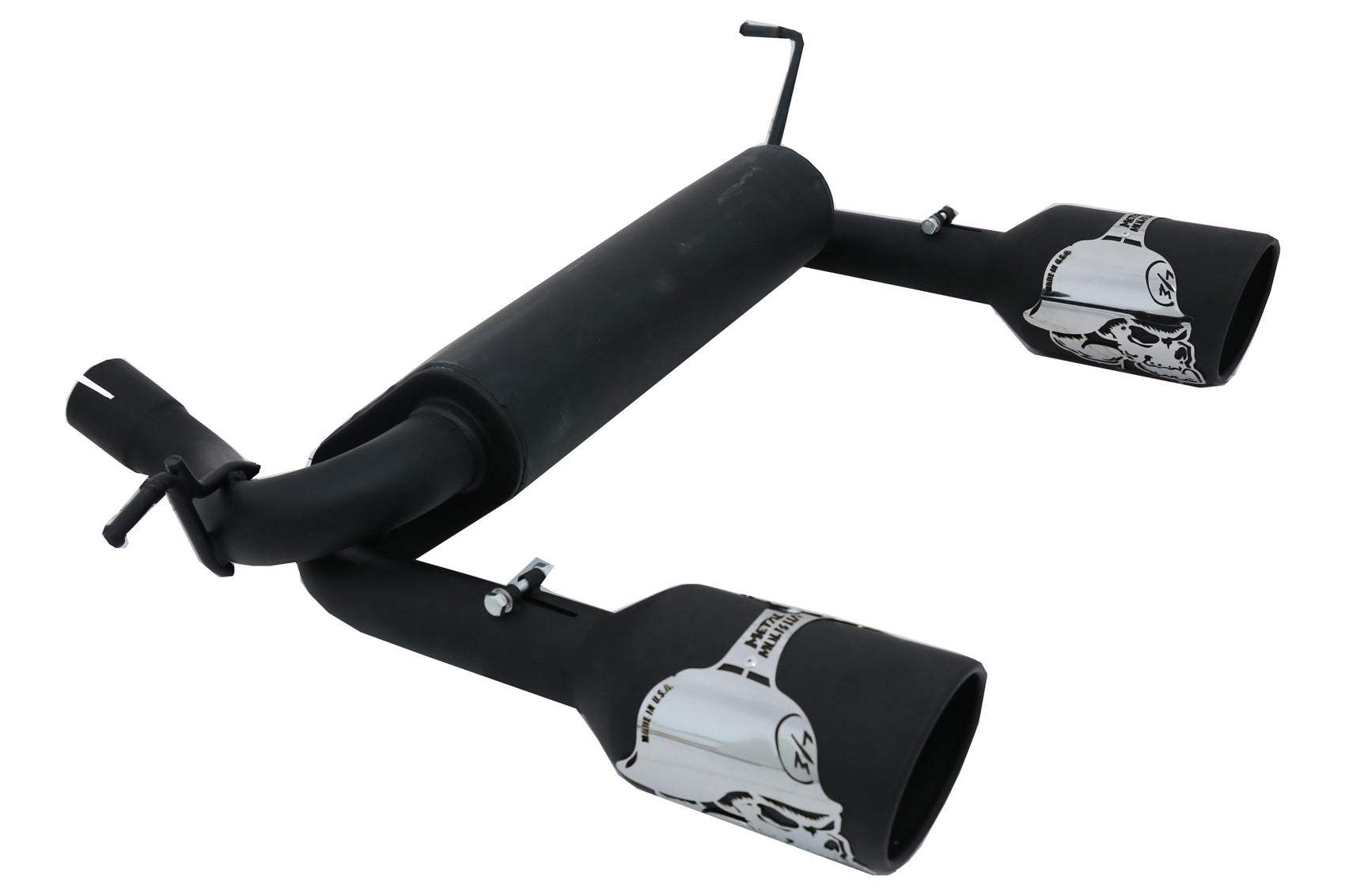 Auspuff Achse Zurück für JEEP Wrangler Rubicon JK Doppelt Metal Mulisha Look CarPartsTuning