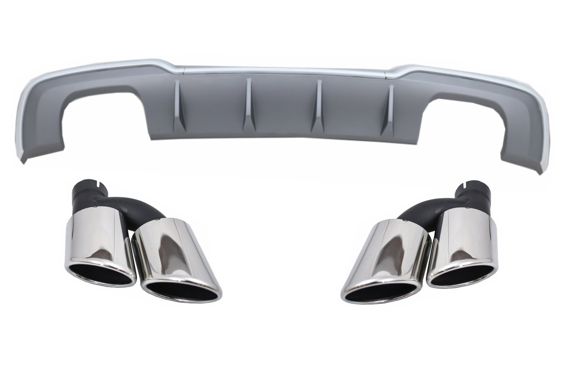 Stoßfänger Diffusor für Audi A3 8V Schalldämpfer 16-19 S-Line Sportback S3 Look CarPartsTuning