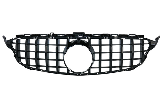 Kühlergrill für Mercedes C W205 S205 C205 14-18 GT-R Panamericana Ohne Kamera CarPartsTuning