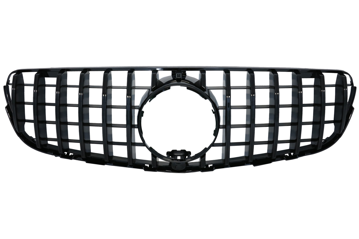 Kühlergrill für Mercedes GLC X253 C253 15-18 GT R Panamericana Look Schwarz CarPartsTuning