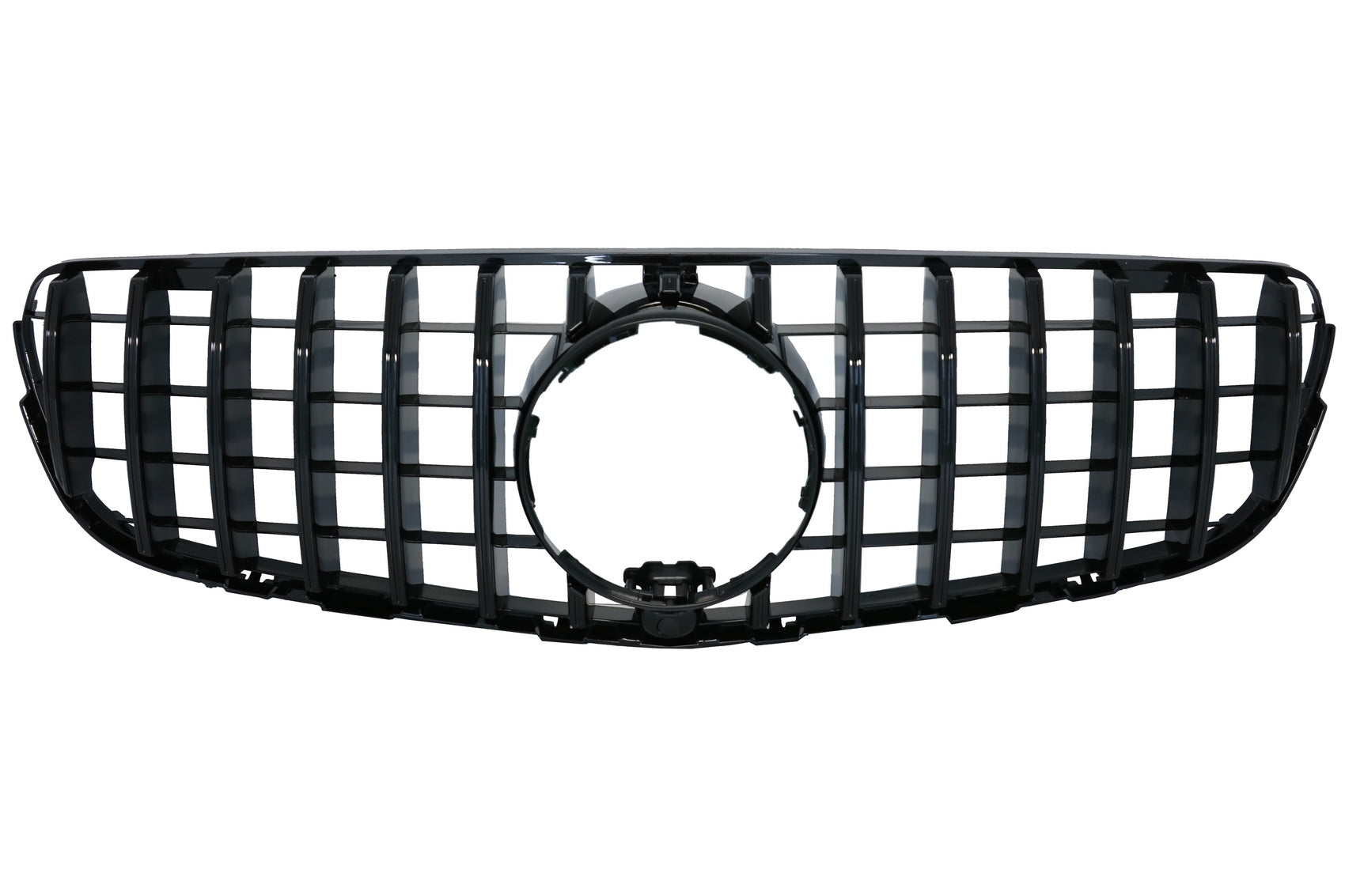 Kühlergrill für Mercedes GLC X253 C253 15-18 GT R Panamericana Look Schwarz CarPartsTuning
