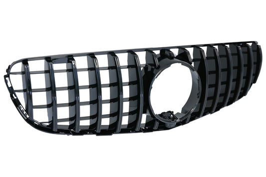 Kühlergrill für Mercedes GLC X253 C253 15-18 GT R Panamericana Look Schwarz CarPartsTuning