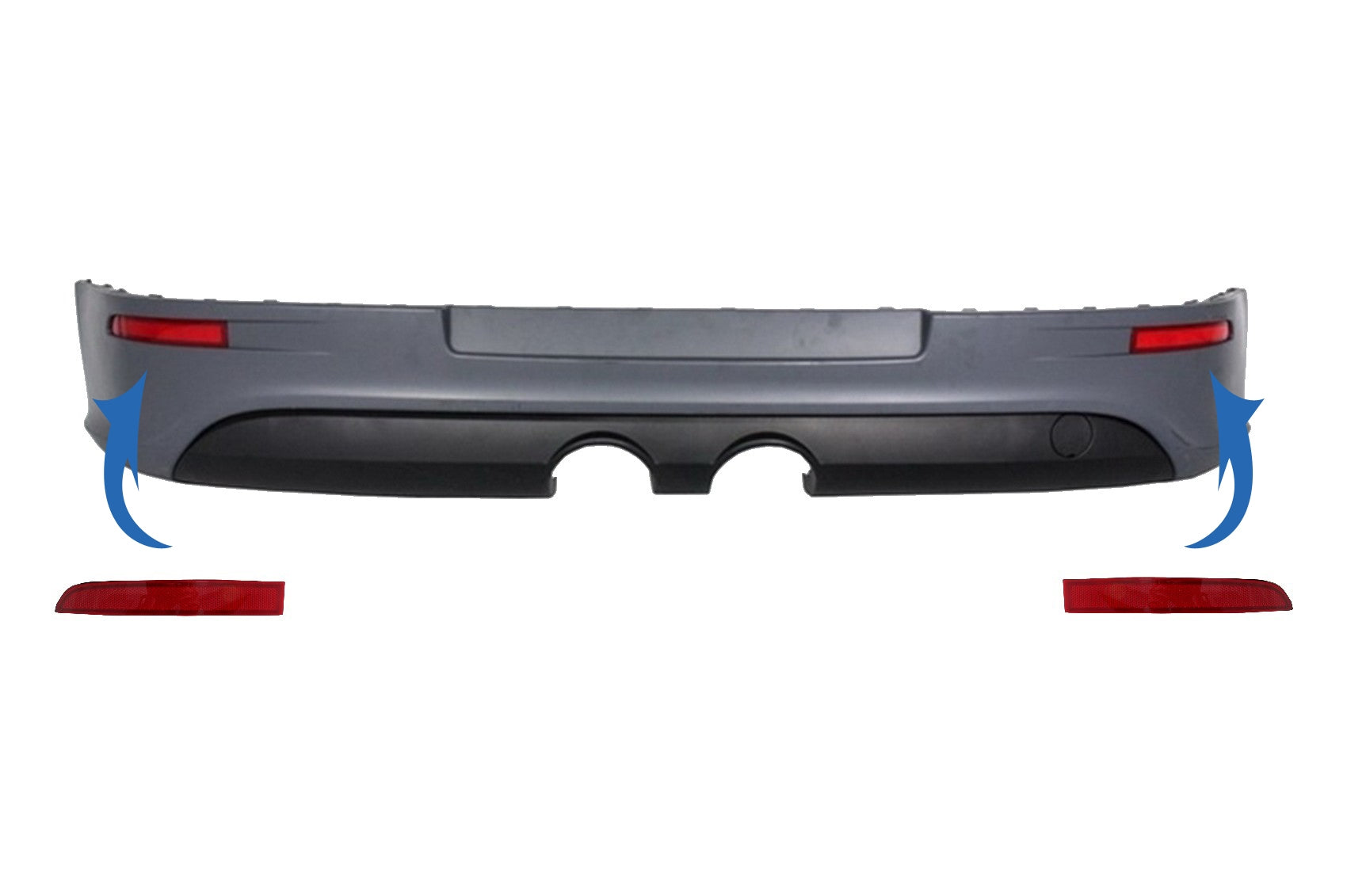 Heckstoßstange reflektor für VW Golf 5 V 2003-2007 R32 Look CarPartsTuning
