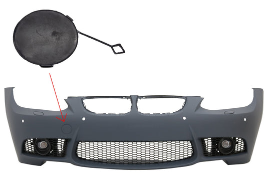 Abschlepphakenabdeckung Stoßstange für BMW 3er E90 E91 04-11 E92 E93 M3 06-09 M3 Look CarPartsTuning