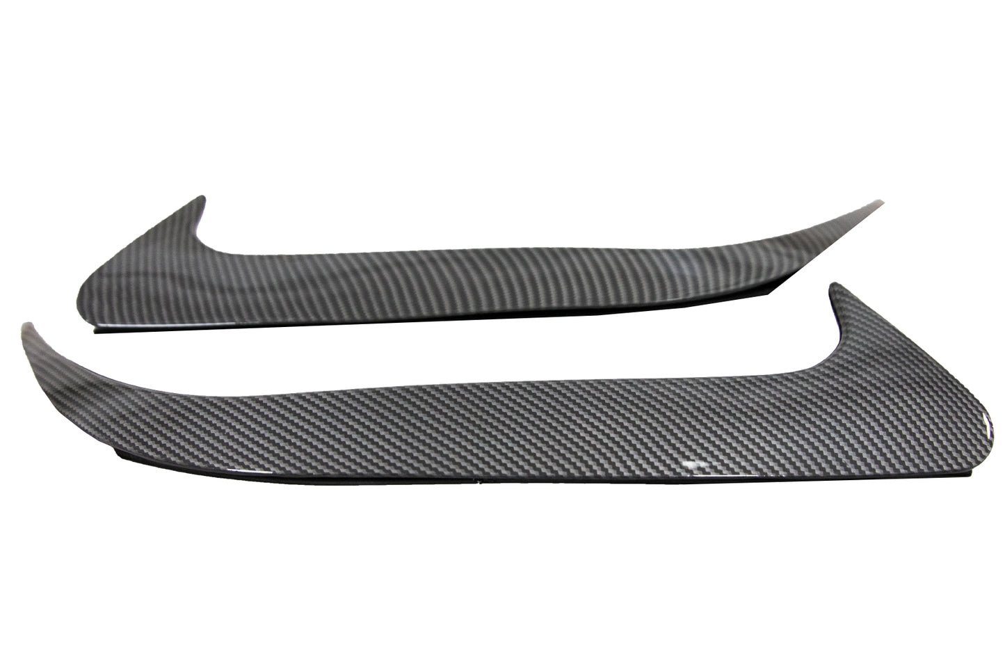 Heckschürzenklappen Seitenflossen Flips passend für MERCEDES CLA W117 (2014-2018) Carbon Edition KITT