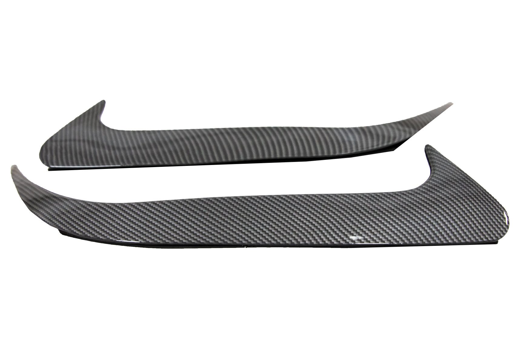 Heckschürzenklappen Seitenflossen Flips passend für MERCEDES CLA W117 (2014-2018) Carbon Edition KITT