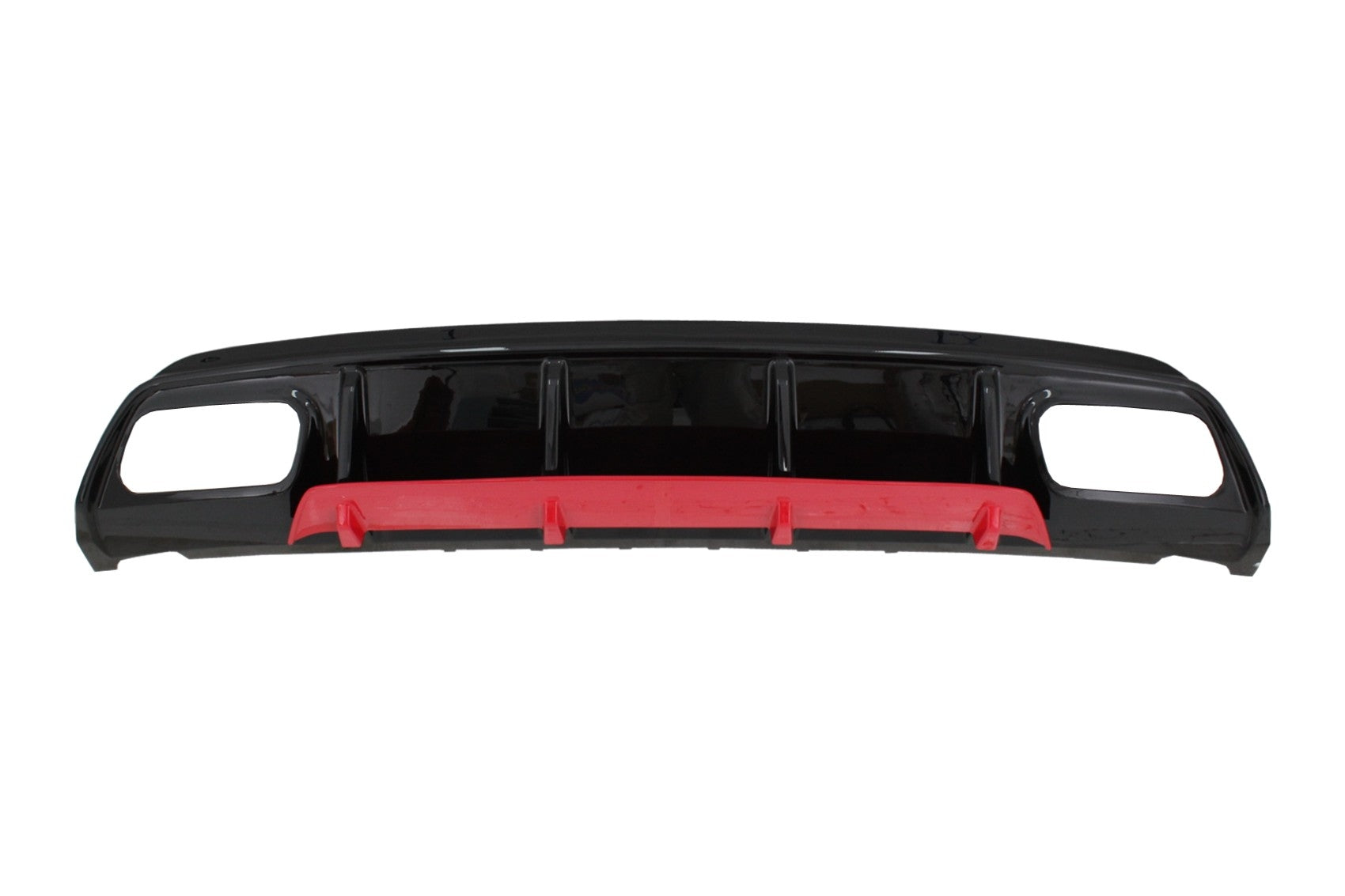 Heckschürze Diffusor passend für MERCEDES W176 A-Klasse (2012-2018) A45 Facelift Design Red Edition KITT