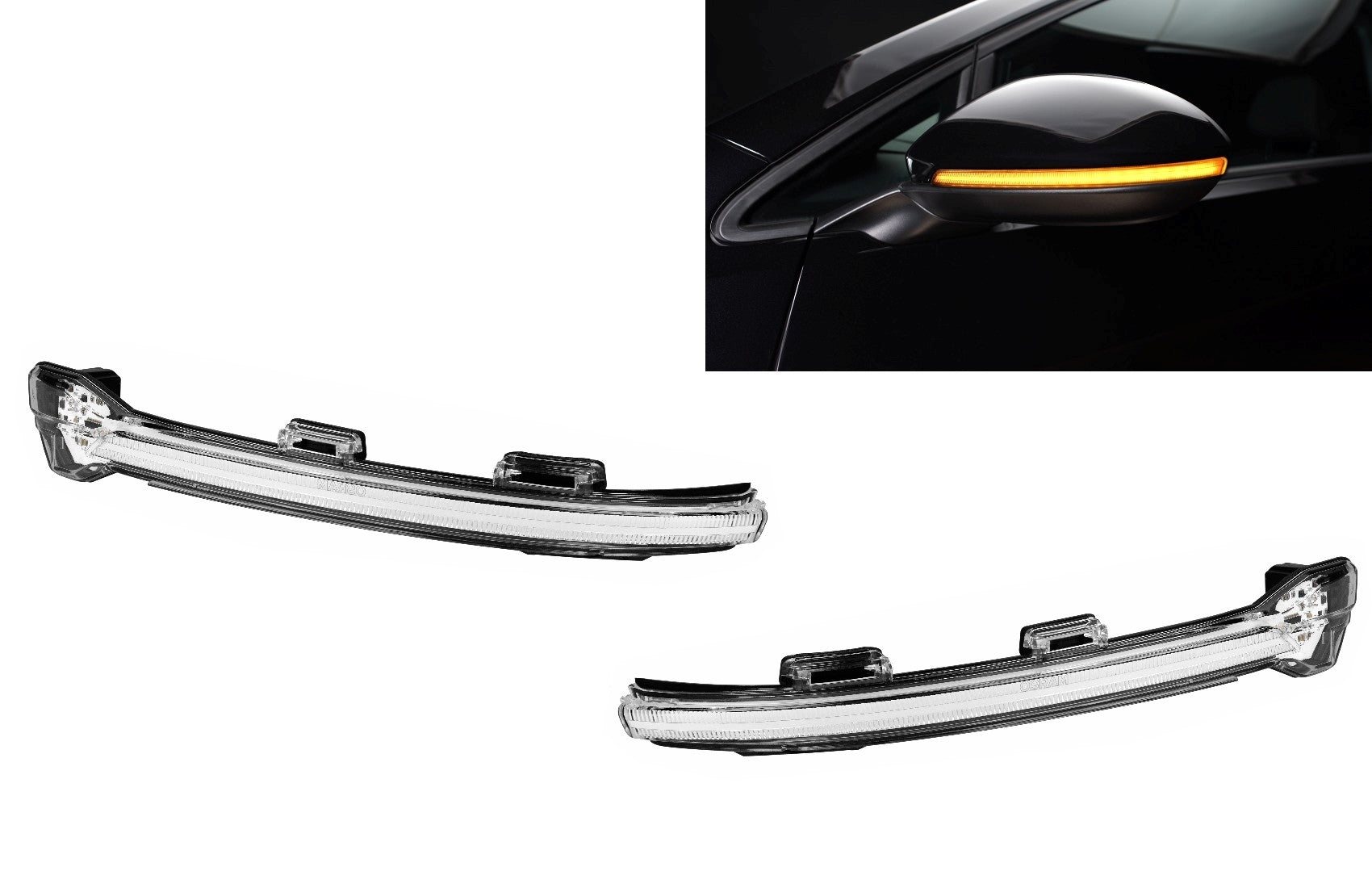Osram Dynamic Full LED Spiegelindikatoren LEDriving für VW Golf 7 &7.5 Touran II CarPartsTuning