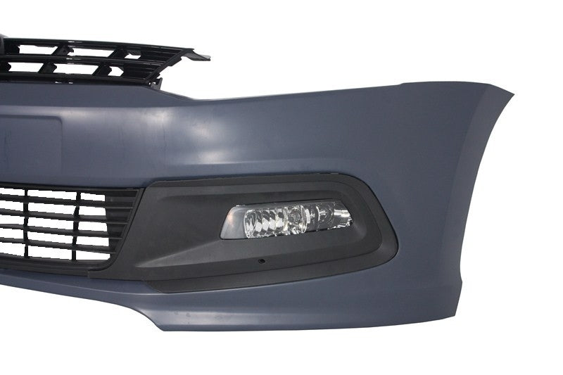 Stoßstange Kühlergrill für VW Polo 6R 03.09.09.17 R-line R20 Look DRL Gitter TFL CarPartsTuning