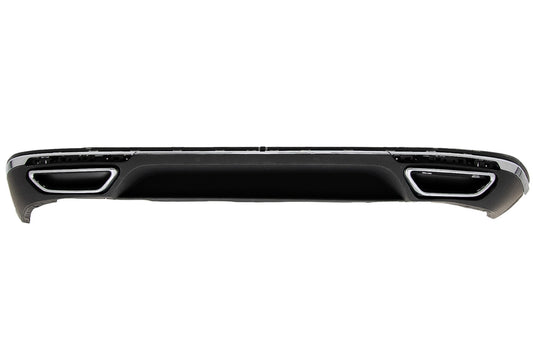 Heckschürze Diffusor passend für VW Passat B8 3G (2015-2019) R Line Design Doppelauspuff verchromt KITT