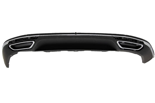 Heckschürze Diffusor passend für VW Passat B8 3G (2015-2019) R Line Design Doppelauspuff verchromt KITT