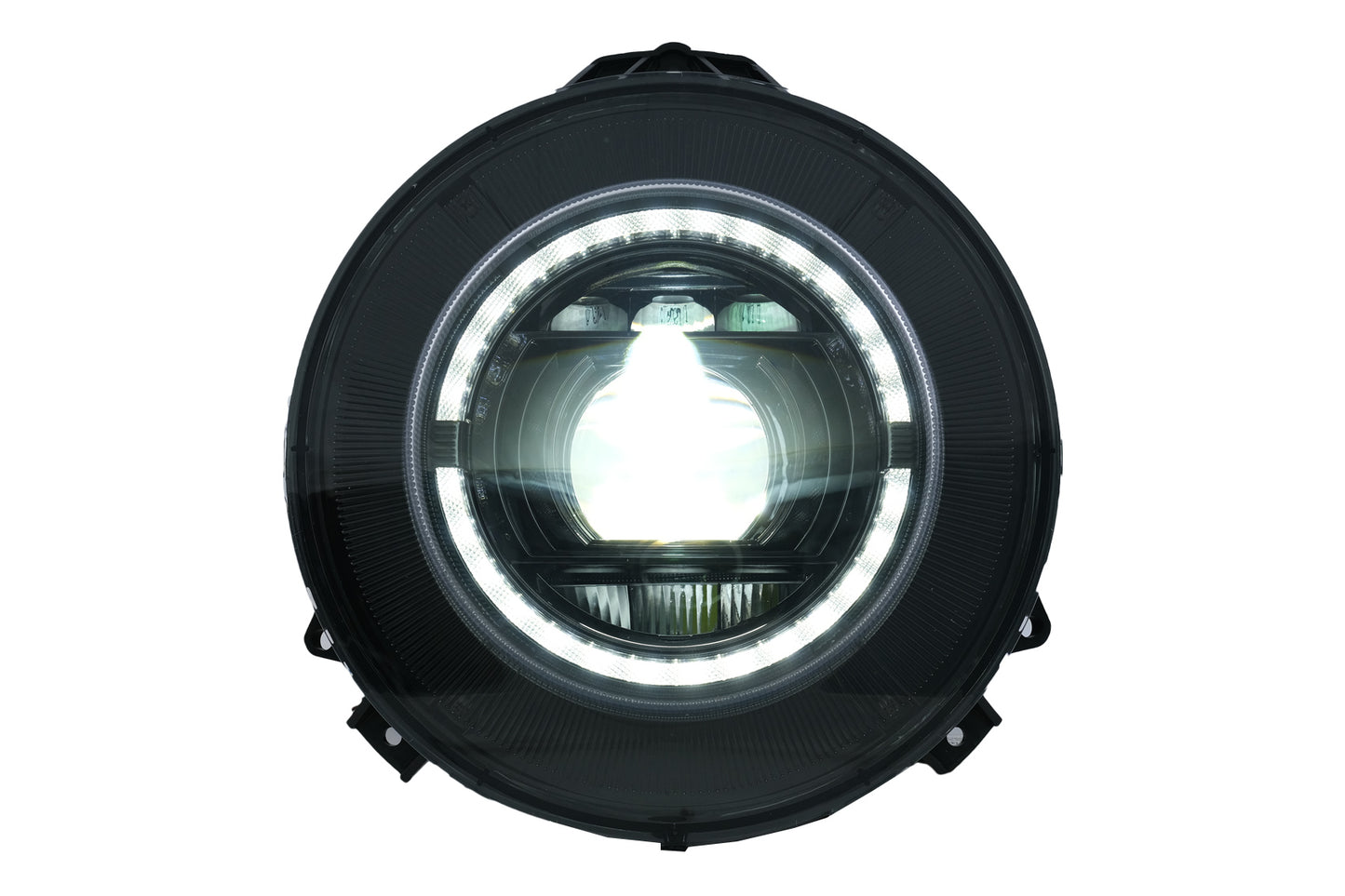 LED Scheinwerfer für Mercedes G-Klasse W463 2007-2017 Schwarz Facelift 2018 Look CarPartsTuning