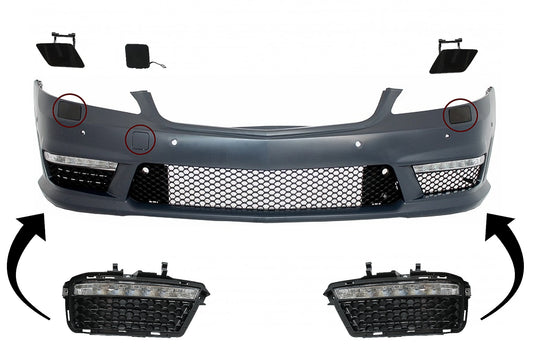 Vordere Stoßstange Teile für Mercedes S-Klasse W221 2005-2012 S63 S65 Look CarPartsTuning