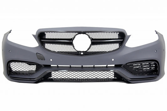 Frontstoßstange für Mercedes W212 S212 Facelift 13-16 E63 Look Glänzend Schwarz CarPartsTuning