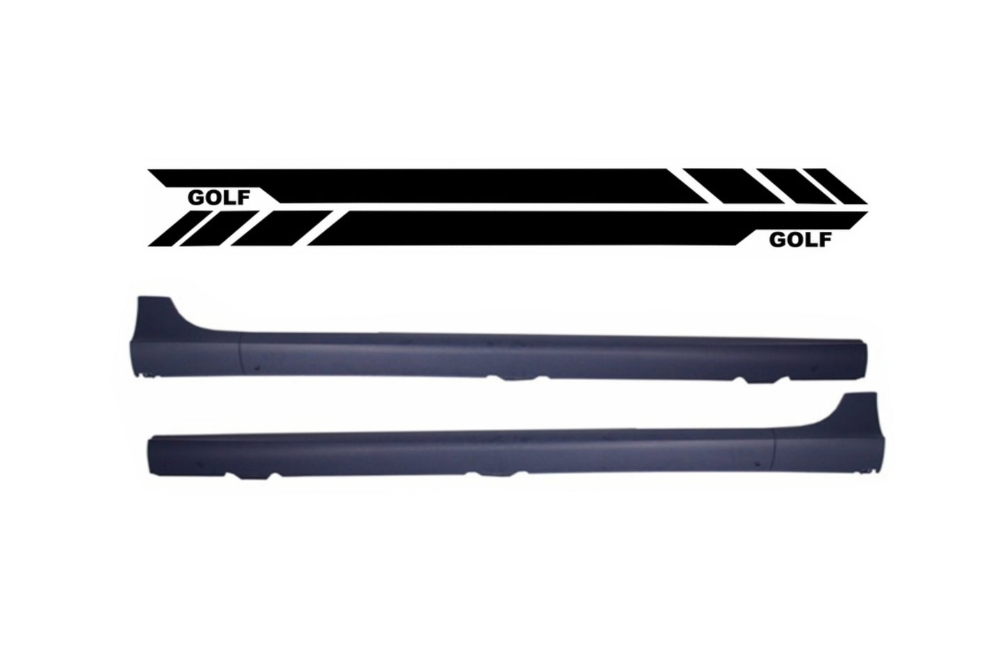 Seitenschweller für VW Golf V MK5 03-07 GTI Look Seite Aufkleber Vinyl Schwarz CarPartsTuning