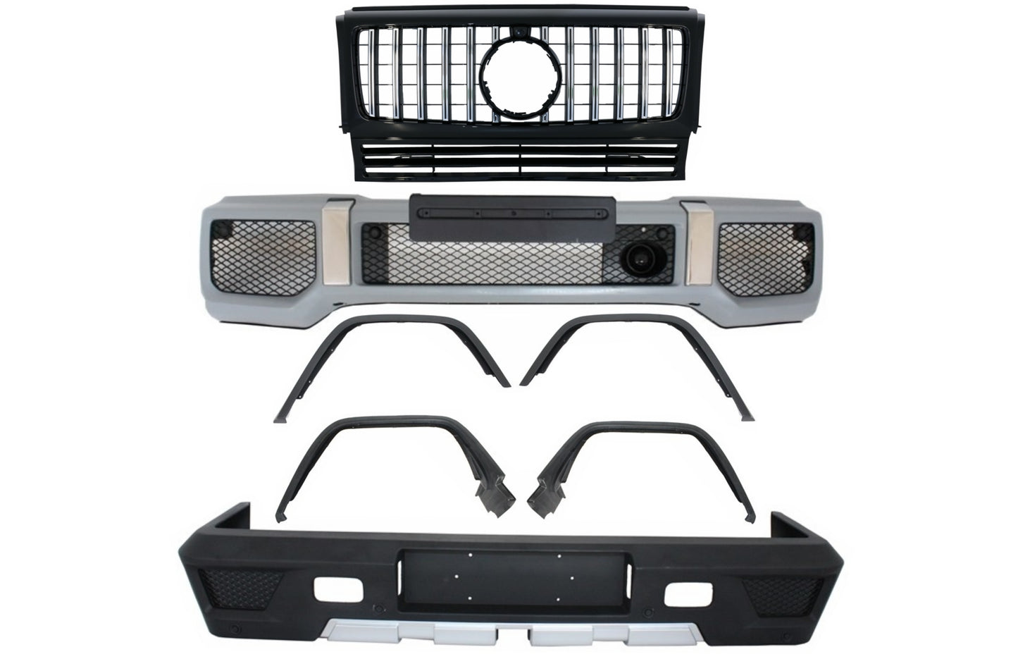 BodyKit für MERCEDES G W463 89-17 G63/65 Stoßstange Kotflügel Kühlergrill CarPartsTuning