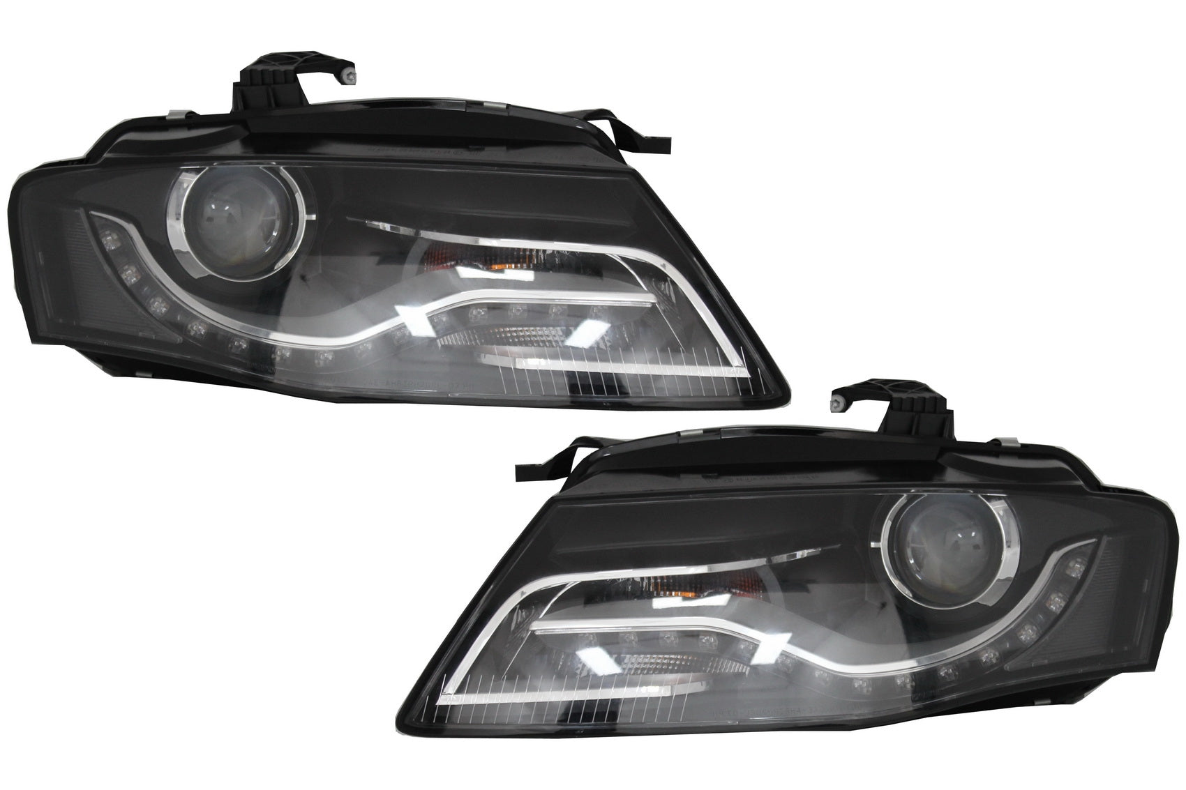 Xenon Scheinwerfer LED DRL Tagfahrlicht für Audi A4 B8 8K 09.07.10.11 Schwarz CarPartsTuning