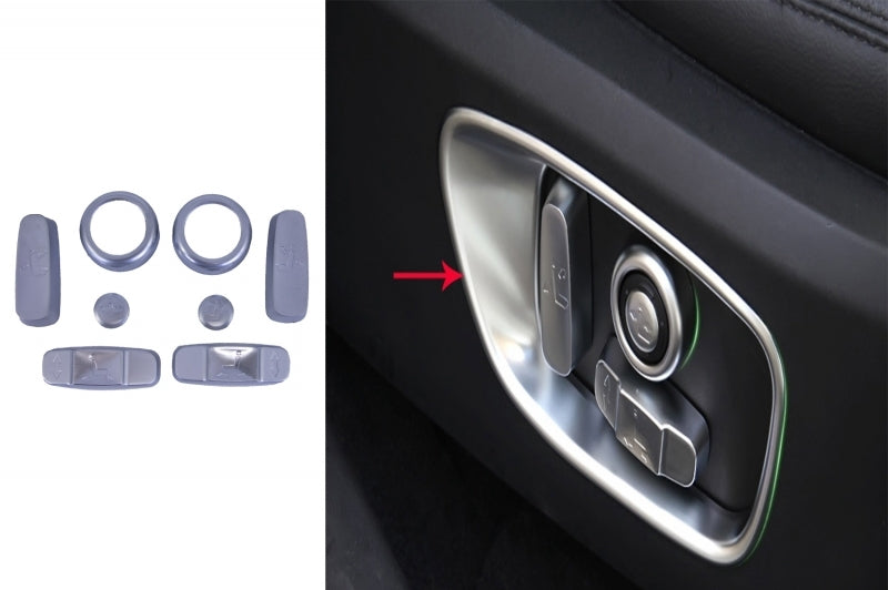 Sitzverstellung Chrom Rahmen Zierring für Discovery 5 L462 Sport L550 L494 CarPartsTuning