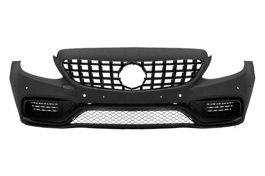 Stoßfänger für Mercedes C W205 S205 14+ Gitter T-Modell Coupe Cabriolet C63 Look CarPartsTuning