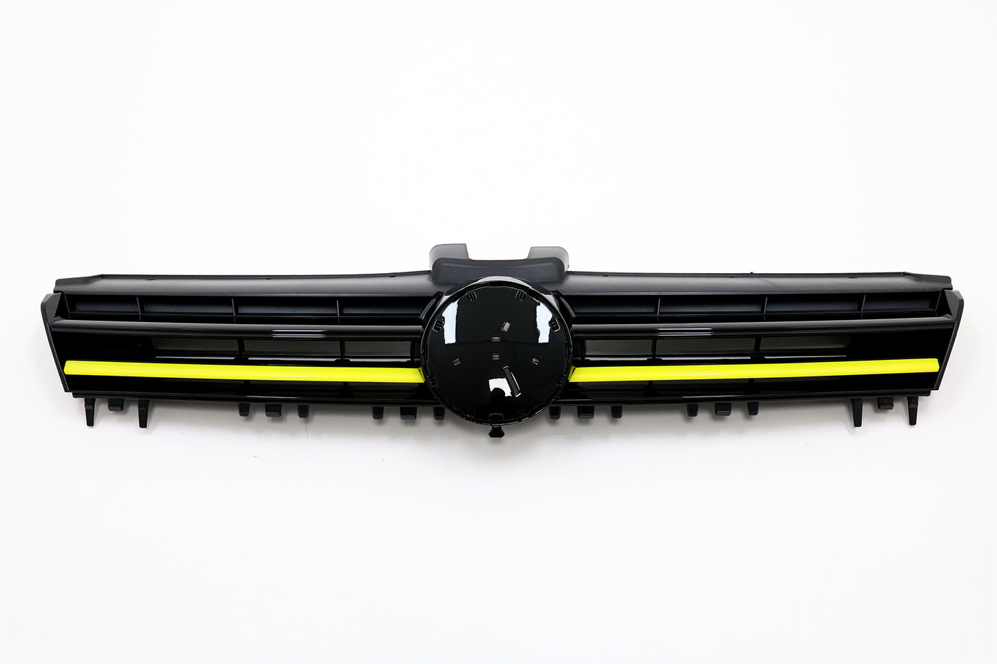 Kit für VW Golf 7 VII 5G 13-17 Stoßstange Gitter Diffusor Seitenschweller Gelb CarPartsTuning