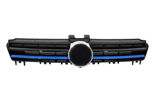 Kit für VW Golf 7 12-17 Gitter Scheinwerfer Diffusor Seitenschweller GTE Look CarPartsTuning