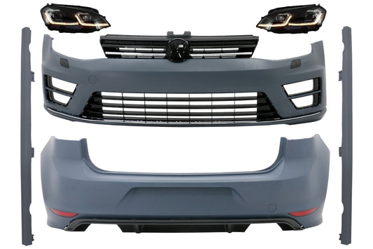Body Kit für VW Golf 7 12-17 Stoßstange Scheinwerfer LED Dynamisch G7.5 Look CarPartsTuning