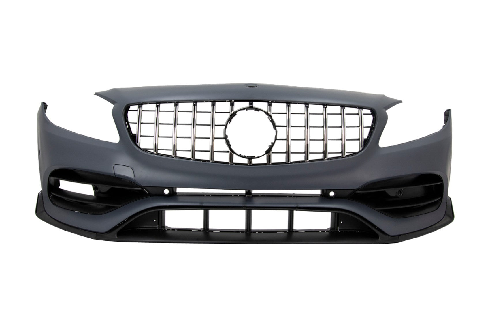 BodyKit für Mercedes W176 12-18 A45 Look Stoßstange Kühlergrill Auspuff Endrohe CarPartsTuning