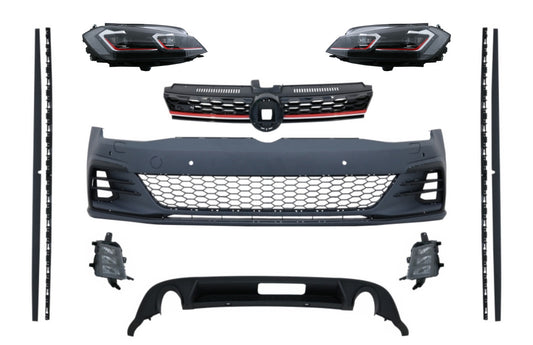 Kit für VW Golf 7.5 Facelift 2017+ GTI Look LED Scheinwerfer Dynamische Lichter CarPartsTuning