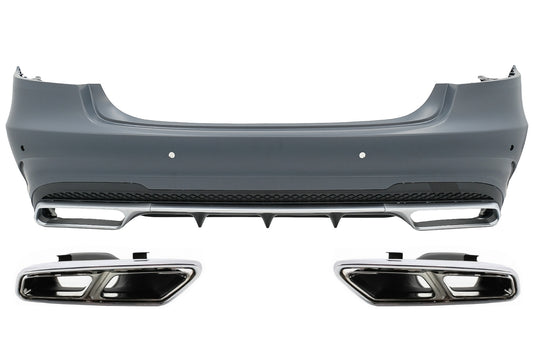 Stoßstange für Mercedes W212 E-Klasse Facelift 13-16 E63 Look Auspuffspitzen CarPartsTuning