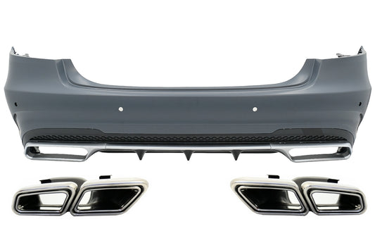 Heckstoßstange für Mercedes E-Klasse W212 Facelift 13-16 Auspuffspitzen CarPartsTuning