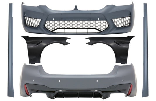 Bodykit für BMW 5er G30 2017+ Limousine mit Vordere Kotflügel Schwarz M5 Look CarPartsTuning
