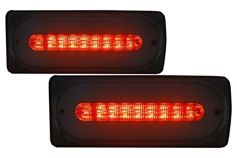 LED Rückleuchten Lichtleiste mit Heckstoßstange Nebelscheinwerfer passend für Mercedes G-Klasse W463 (1989-2015) Smoke KITT