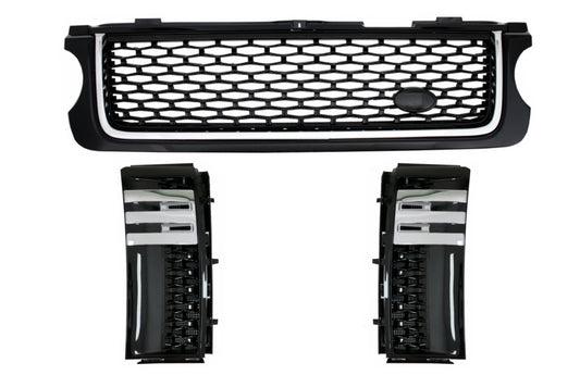 Gitter & Seitenschlitze für Vogue III L322 2010-2012 Schwarz Autobiography Look CarPartsTuning