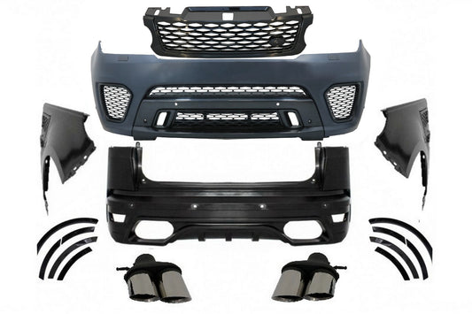 Body Kit für Range ROVER Sport L494 13-17 SVR Look Stoßstange Kotflügel Tipps Carpartstuning Austria